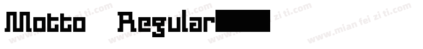 Motto Regular字体转换